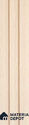 Beige Wooden Look Charcoal Louver/Panel 9.5 ft x 5 inch - 11 mm | Ideal for Feature Wall, Living Room, Bedroom, TV Cabinet, Hotel, Restaurant, Office | PN 05510 | Image 01