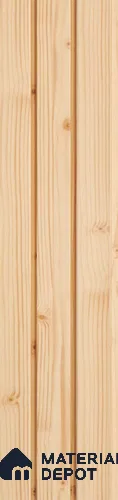 Beige Wooden Louver PN 05515 9.5 ft x 5 inch Charcoal Panel - 11 mm | Suitable for Feature Wall, TV Unit & Living Room | Width is Subjected to 5% Variation