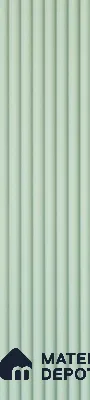 Green Plain Colour Louver PN 05531 9.5 ft x 5 inch Charcoal Panel - 11 mm | Suitable for Feature Wall, TV Unit & Living Room | Width is Subjected to 5% Variation