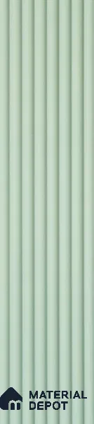 Green Plain Colour Louver PN 05531 9.5 ft x 5 inch Charcoal Panel - 11 mm | Suitable for Feature Wall, TV Unit & Living Room | Width is Subjected to 5% Variation