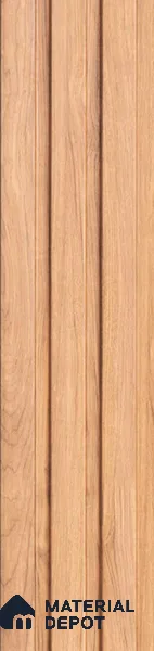 Brown Wooden Louver PN 05509 9.5 ft x 5 inch Charcoal Panel - 11 mm | Suitable for Feature Wall, TV Unit & Living Room | Width is Subjected to 5% Variation