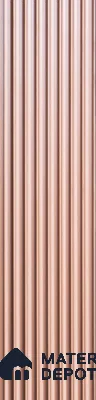 Brown Plain Colour Louver PN 05528 9.5 ft x 5 inch Charcoal Panel - 11 mm | Suitable for Feature Wall, TV Unit & Living Room | Width is Subjected to 5% Variation
