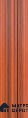 Brown Wooden Louver PN 05512 9.5 ft x 5 inch Charcoal Panel - 11 mm | Suitable for Feature Wall, TV Unit & Living Room | Width is Subjected to 5% Variation