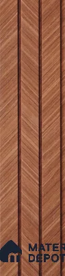 Brown Wooden Louver PN 05514 9.5 ft x 5 inch Charcoal Panel - 11 mm | Suitable for Feature Wall, TV Unit & Living Room | Width is Subjected to 5% Variation