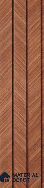 Brown Wooden Louver PN 05514 9.5 ft x 5 inch Charcoal Panel - 11 mm | Suitable for Feature Wall, TV Unit & Living Room | Width is Subjected to 5% Variation