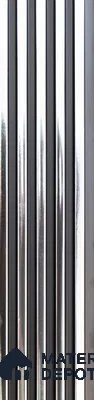 Grey Metallic Louver PN 05525 9.5 ft x 5 inch Charcoal Panel - 11 mm | Suitable for Feature Wall, TV Unit & Living Room | Width is Subjected to 5% Variation