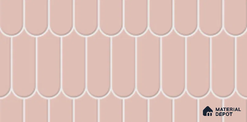 Faux Subway Look Wall Tile TL 11019 Chromatic Pink 2 ft x 1 ft Glossy Finish Ceramic Tile - 9 mm | Please Expect a Slight Variation of Pattern
