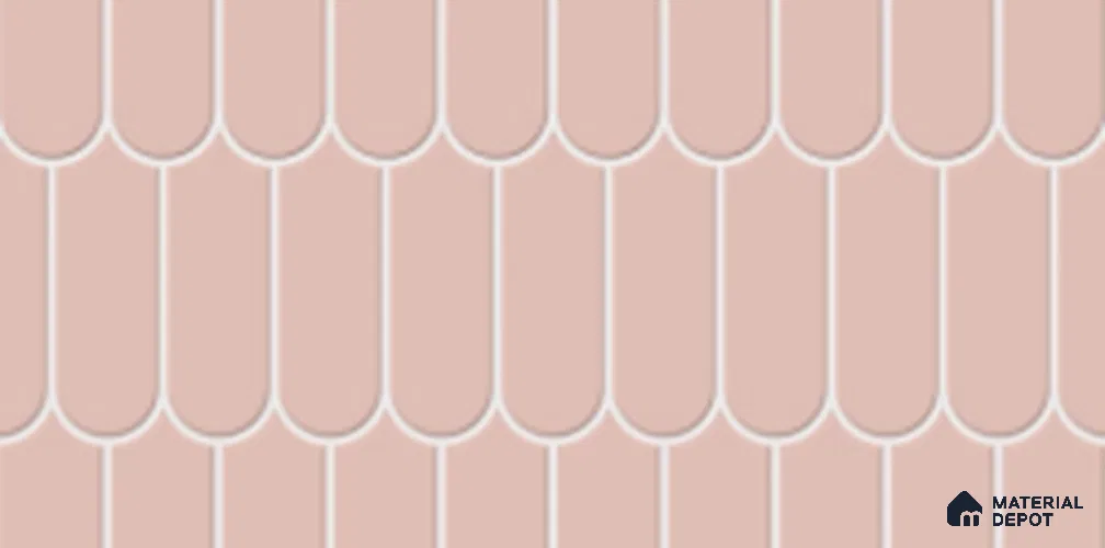 Faux Subway Look Wall Tile TL 11019 Chromatic Pink 2 ft x 1 ft Glossy Finish Ceramic Tile - 9 mm | Please Expect a Slight Variation of Pattern