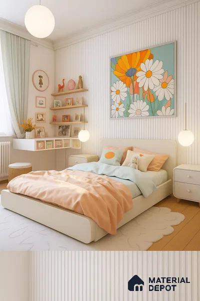 White Plain Colour Louver PN 06389 9.5 ft x 6 inch Clvin Panel - 8 mm | Suitable for Feature Wall, TV Unit & Living Room | Width is Subjected to 5% Variation