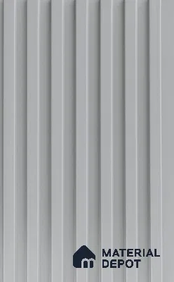 Grey Plain Colour Louver PN 06392 9.5 ft x 6 inch Clvin Panel - 8 mm | Suitable for Feature Wall, TV Unit & Living Room | Width is Subjected to 5% Variation