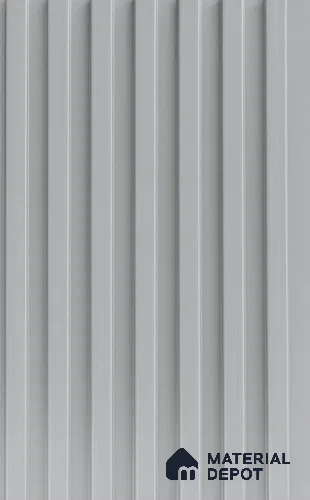 Grey Plain Colour Louver PN 06392 9.5 ft x 6 inch Clvin Panel - 8 mm | Suitable for Feature Wall, TV Unit & Living Room | Width is Subjected to 5% Variation