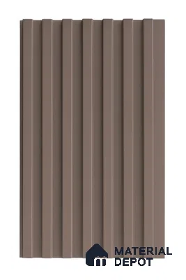 Brown Plain Colour Louver PN 06391 9.5 ft x 6 inch Clvin Panel - 8 mm | Suitable for Feature Wall, TV Unit & Living Room | Width is Subjected to 5% Variation