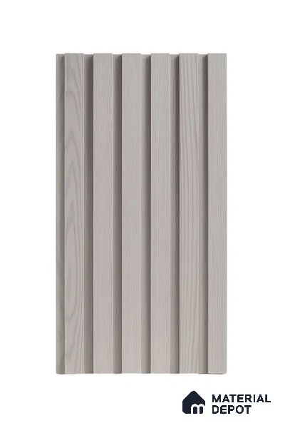 Grey Wooden Look Clvin Louver/Panel 9.5 ft x 8 inch - 12 mm | Ideal for Living Room, Bedroom, TV Unit | PN 06386