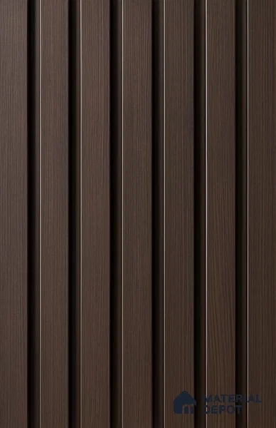 Brown Wooden Look Clvin Louver/Panel 9.5 ft x 8 inch - 12 mm | Ideal for Living Room, Bedroom, TV Unit | PN 06384