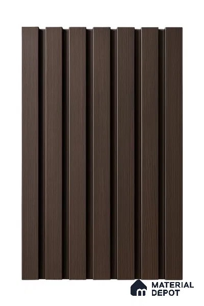 Brown Wooden Look Clvin Louver/Panel 9.5 ft x 8 inch - 12 mm | Ideal for Living Room, Bedroom, TV Unit | PN 06384