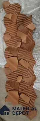 Hydes Choclate Brown WL 00442 Concrete Panel - 70 mm | Box Contains Mix Size of 2.14 ft x 1.1 ft & 2.16 ft x 1.05 ft Covering 18.5 Sq. Ft.
