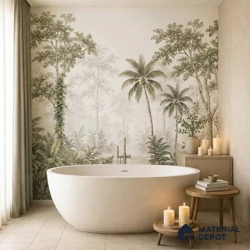 Coorg Rain Coffee Canopy Scenic Tropical Sandstone Wallpaper Mural