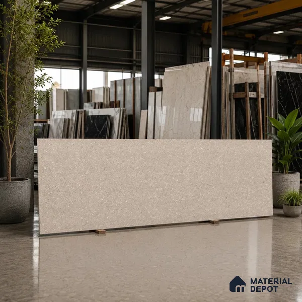Stone Counter Top Slab TL 12671 Iconic Earth 8 ft x 2.62 ft Full Body Vitrified Matte Finish - 15 mm | Suitable For Counter Top, Dining Table Top & Window Frame