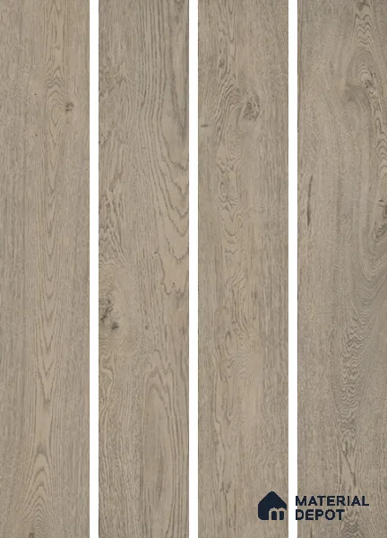 Wood Look Floor Tile TL 10842 D Gaatha Tortora 4 ft x 8 Inch Vitrified Matte Finish - 9 mm | 2-3 mm Spacer is Mandatory