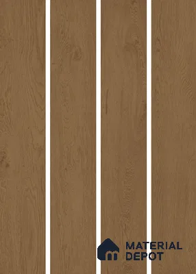 Wood Look Floor Tile TL 10842 E Gaatha Walnut 4 ft x 8 Inch Vitrified Matte Finish - 9 mm | 2-3 mm Spacer is Mandatory