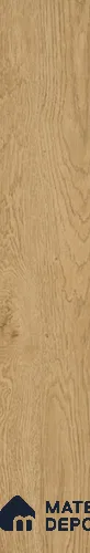 Wood Look Floor Tile TL 10842 C Gaatha Almond 4 ft x 8 Inch Vitrified Matte Finish - 9 mm | 2-3 mm Spacer is Mandatory