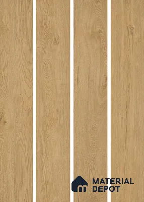 Wood Look Floor Tile TL 10842 C Gaatha Almond 4 ft x 8 Inch Vitrified Matte Finish - 9 mm | 2-3 mm Spacer is Mandatory