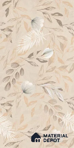 Floral Wall Tile TL 08721 Crema 4 ft x 2 ft Matte Finish Vitrified Tile - 8.5 mm | Suitable for Bathroom, Accent/Feature Wall, Dining Area