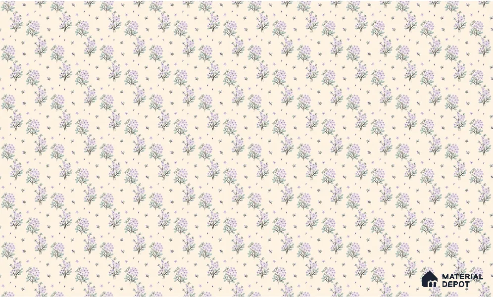 Delicate Ditsy Floral Arrangement Wallpaper of Tiny Blossoms in Seamless Repeat | WP 05266 B Non Woven | 150 GSM WP01MTF Paper | (MOQ = 30 Sq. Ft.)