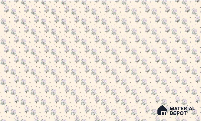 Delicate Ditsy Floral Arrangement Wallpaper of Tiny Blossoms in Seamless Repeat | WP 05266 Canvas | 250 GSM WP01CNF Paper | (MOQ = 30 Sq. Ft.)