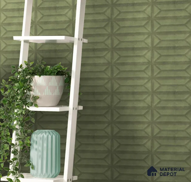 Faux Subway Wall Tile TL 10838  1 ft x 1 ft Glossy Finish Ceramic Tile - 9 mm | Please Expect a Slight Variation of Pattern