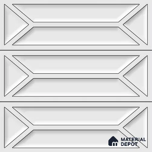 Faux Subway Wall Tile TL 10838 D 1 ft x 1 ft Glossy Finish Ceramic Tile - 9 mm | Please Expect a Slight Variation of Pattern