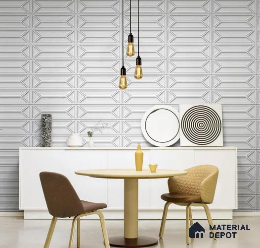 Faux Subway Wall Tile TL 10838 D  1 ft x 1 ft Glossy Finish Ceramic Tile - 9 mm | Please Expect a Slight Variation of Pattern