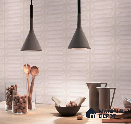 Faux Subway Wall Tile TL 10838 H  1 ft x 1 ft Glossy Finish Ceramic Tile - 9 mm | Please Expect a Slight Variation of Pattern