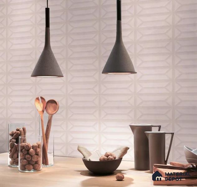 Faux Subway Wall Tile TL 10838 H 1 ft x 1 ft Glossy Finish Ceramic Tile - 9 mm | Please Expect a Slight Variation of Pattern