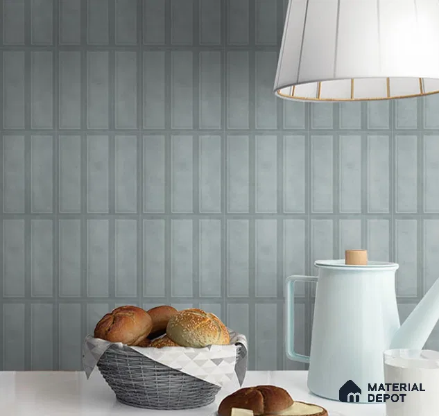 Faux Subway Wall Tile TL 10839 C 1 ft x 1 ft Glossy Finish Ceramic Tile - 9 mm | Please Expect a Slight Variation of Pattern