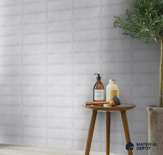 Faux Subway Wall Tile TL 10839 E 1 ft x 1 ft Glossy Finish Ceramic Tile - 9 mm | Please Expect a Slight Variation of Pattern