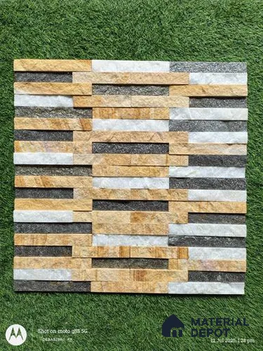 WL 00375 Galaxy Melody 600 x 150 mm Natural Stone Wall Cladding |  Stone is a Natural Product, Please Expect Variation in Shades