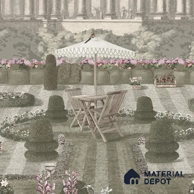 Garden Escape Customised European Sandstone Wallpaper for Rooms