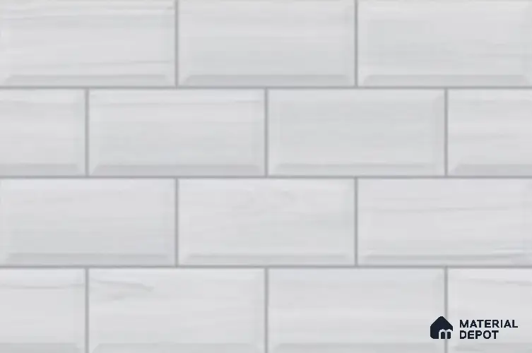 Faux Subway Look Wall Tile TL 08860 D | Glossy Finish 18 x 12 inch Ceramic Tile - 7 mm | Suitable For Kitchen & Bathroom