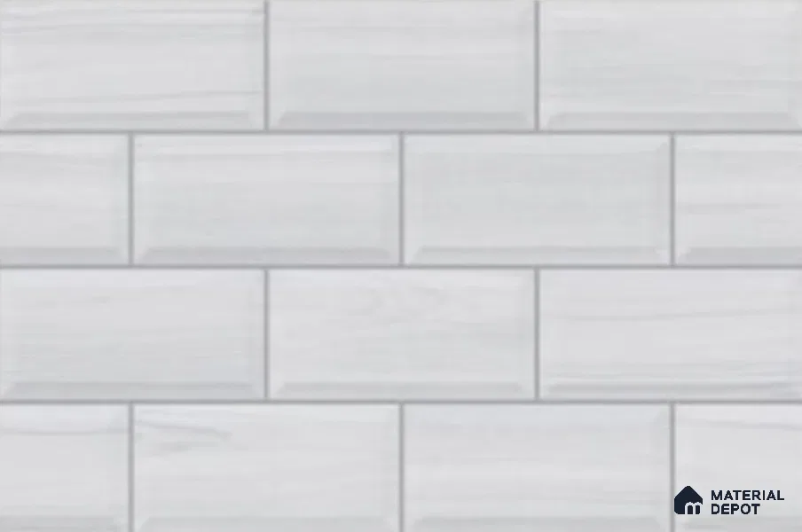 Faux Subway Look Wall Tile TL 08860 D | Glossy Finish 18 x 12 inch Ceramic Tile - 7 mm | Suitable For Kitchen & Bathroom