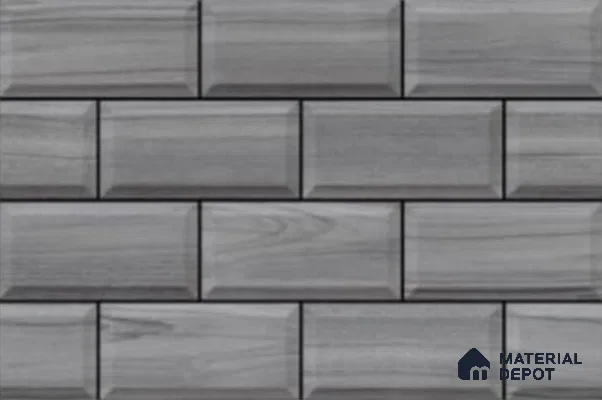 Faux Subway Look Wall Tile TL 08860 | Glossy Finish 18 x 12 inch Ceramic Tile - 7 mm | Suitable For Kitchen & Bathroom