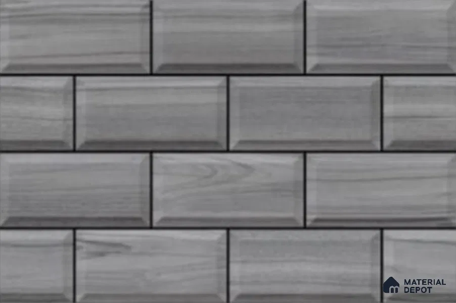 Faux Subway Look Wall Tile TL 08860 | Glossy Finish 18 x 12 inch Ceramic Tile - 7 mm | Suitable For Kitchen & Bathroom