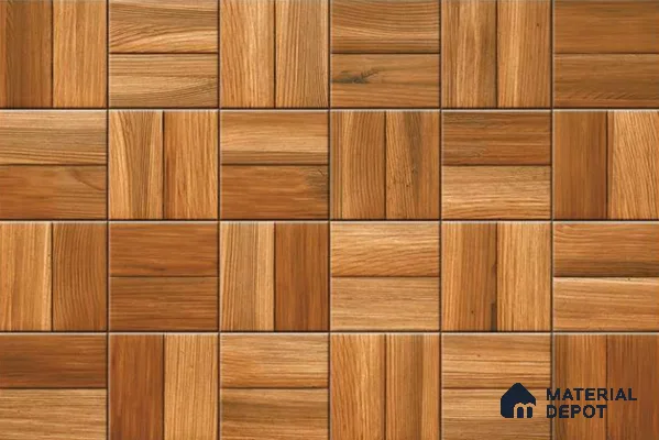 Wood Look Floor Tile TL 08863 C | Matte Finish 12 x 12 inch Ceramic Tile - 7 mm | Suitable For Kitchen, Bathroom, Bedroom & Office