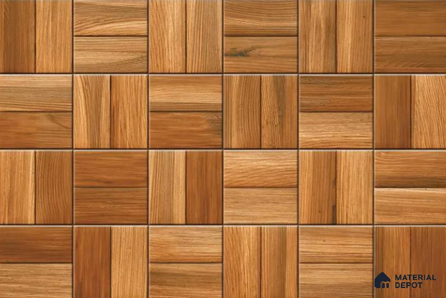 Wood Look Floor Tile TL 08863 C | Matte Finish 12 x 12 inch Ceramic Tile - 7 mm | Suitable For Kitchen, Bathroom, Bedroom & Office