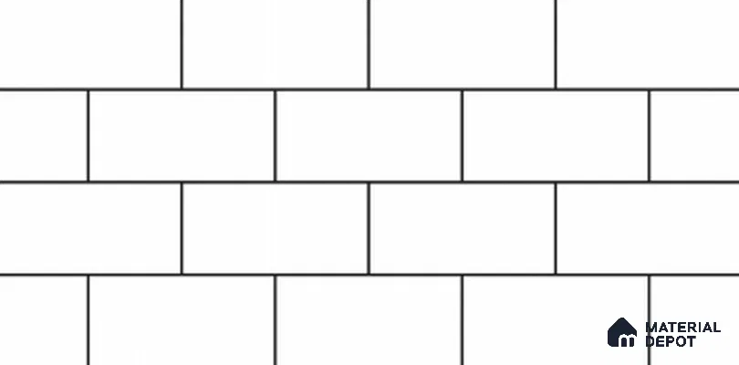 Faux Subway Look TL 11014 2 ft x 1 ft Matte Finish Ceramic Wall Tile - 9 mm | Please Expect a Slight Variation of Pattern