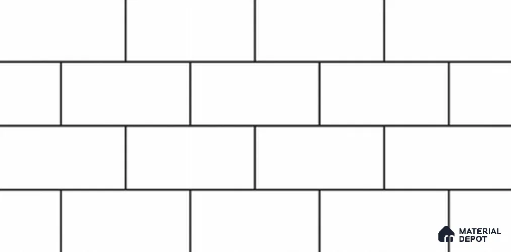 Faux Subway Look TL 11014 2 ft x 1 ft Matte Finish Ceramic Wall Tile - 9 mm | Please Expect a Slight Variation of Pattern