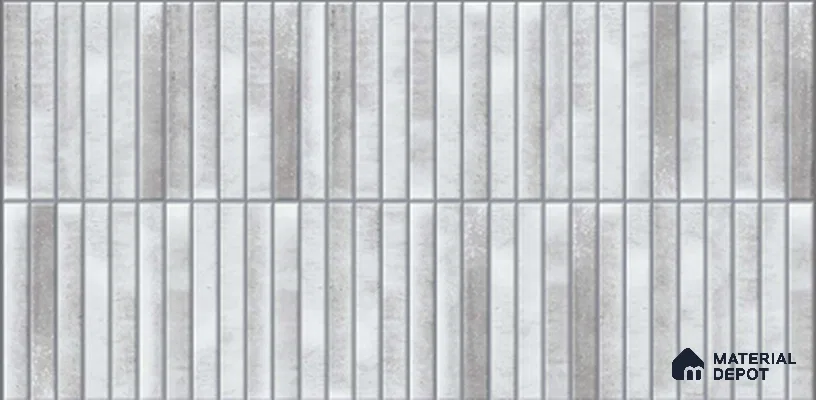Faux Subway Look TL 11012 2 ft x 1 ft Glossy Finish Ceramic Wall Tile - 9 mm | Please Expect a Slight Variation of Pattern