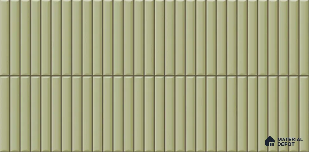 Faux Subway Look TL 11012 B 2 ft x 1 ft Glossy Finish Ceramic Wall Tile - 9 mm | Please Expect a Slight Variation of Pattern