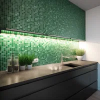 Green Mosaic Tiles