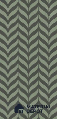 Patterned Wall Tile TL 10985 C | Brazzil Green Waves Decor 2 | 4 ft x 2 ft Crits Micro Matte Finish Porcelain Tile - 9 mm | Suitable for Living Room, Bedroom, Dining & Bathroom | 3 mm Spacer Required